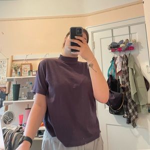 Purple turtleneck
